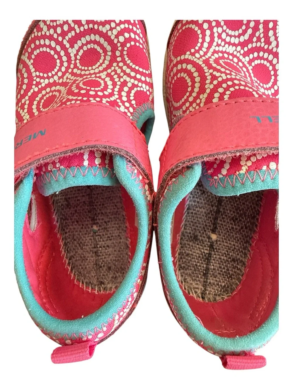 Merrell Kids Bare Steps H2O Chroma Water Shoes Pink Turquoise Size 7 Toddler